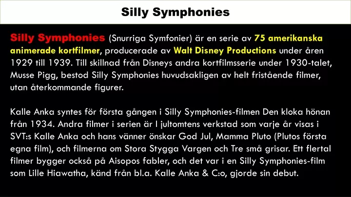 silly symphonies