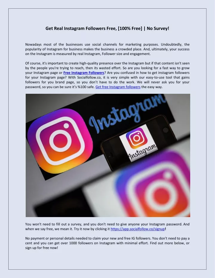 get real instagram followers free 100 free