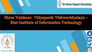 shree vaishnav vidyapeeth vishwavidyalaya best
