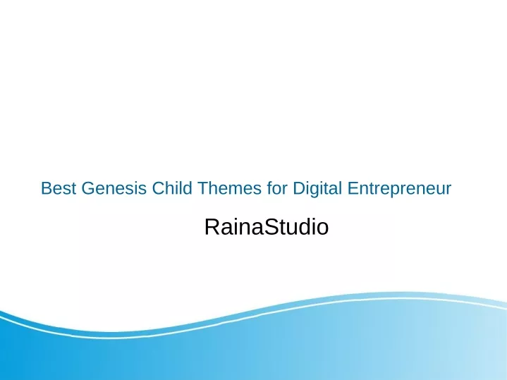 best genesis child themes for digital entrepreneur