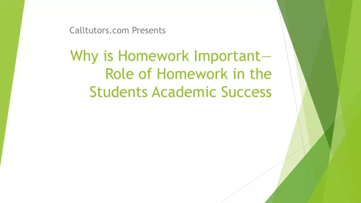 why is homework important role of homework in the students academic success