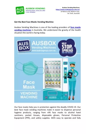 ausbox vending machines https www ausboxgroup