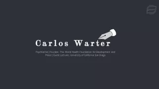 Carlos Warter MD - Psychiatrist From Vista, California