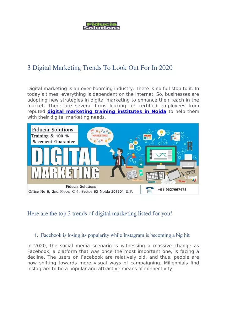 3 digital marketing trends to look out for in 2020