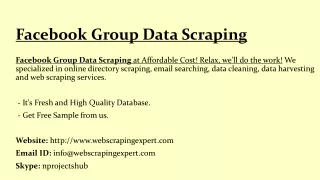 facebook group data scraping