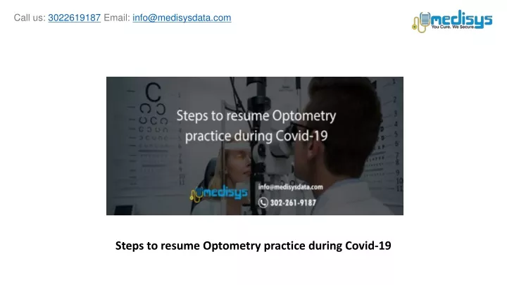 steps to resume optometry practice during covid 19