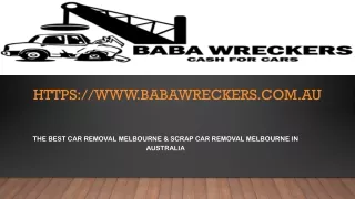 Scrap Car Removal Melbourne