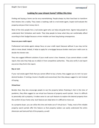 blog04 own a space