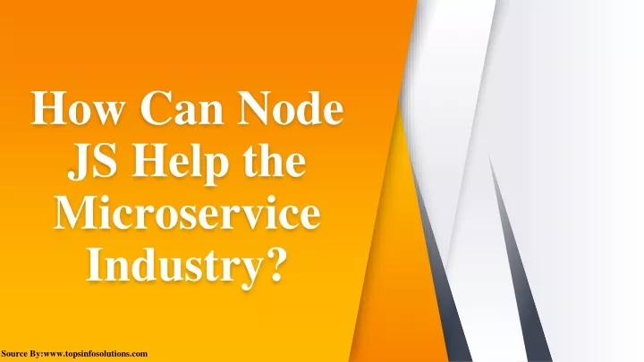 how can node js help the microservice industry