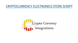 CRYPTOCURRENCY ELECTRONICS STORE MULTI VENDOR SHOPPING SCRIPT