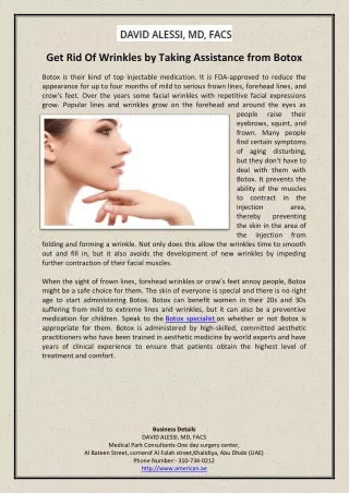 get rid of wrinkles by taking assistance from