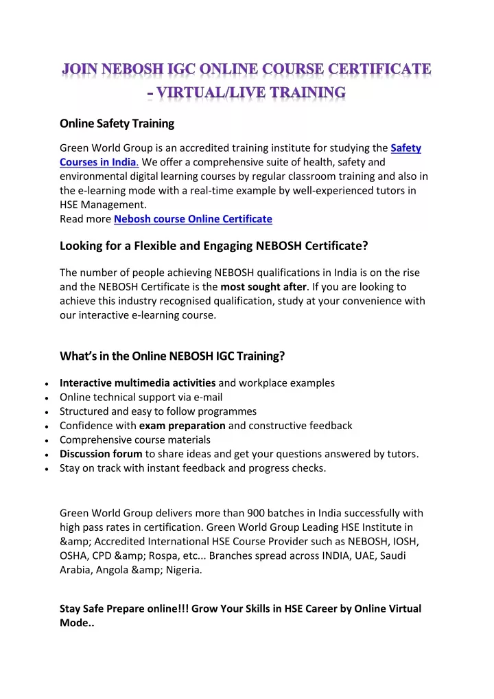 online safety training
