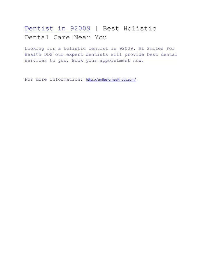dentist in 92009 best holistic dental care near