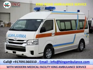 Book King Ground Ambulance Service in Patna and Darbhanga at Least Cost