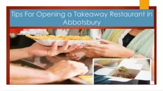 Opening a Takeaway Business in Abbotsbury