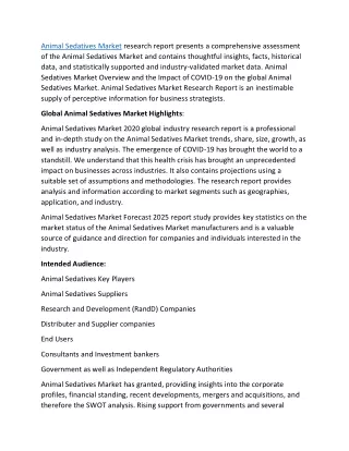 Animal Sedatives Market Analysis By COVID-19 Impact