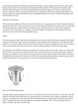 5 Killer Quora Answers On Water Fountain Led Lights
