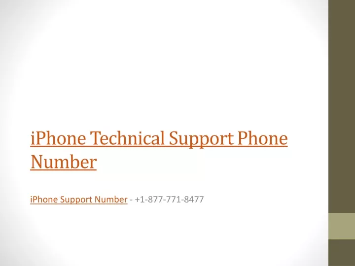 iphone technical support phone number