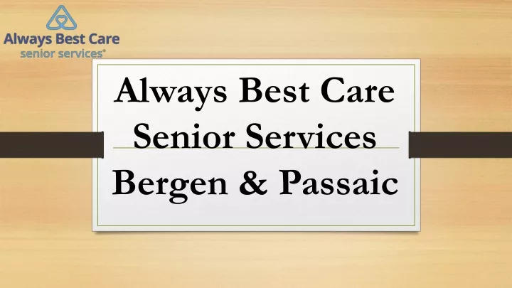 always best care senior services bergen passaic