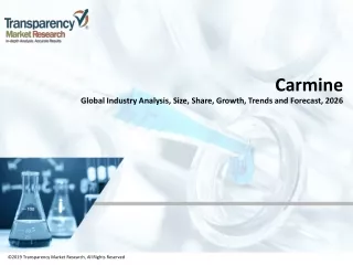 Carmine Market Research Report 2018-2026