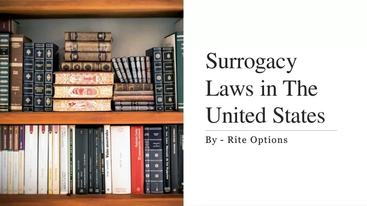 surrogacy laws in the united states