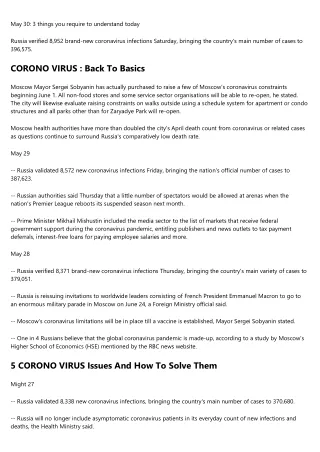 CORONO VIRUS : The Google Strategy