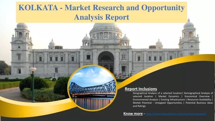 kolkata market research and opportunity analysis