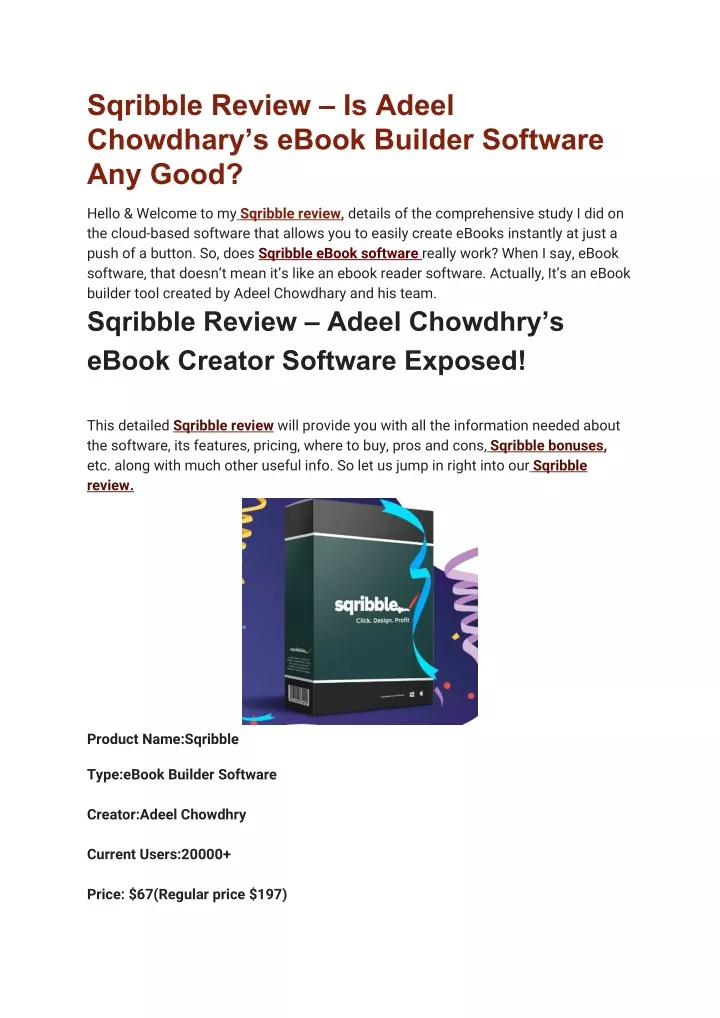 sqribble review is adeel chowdhary s ebook