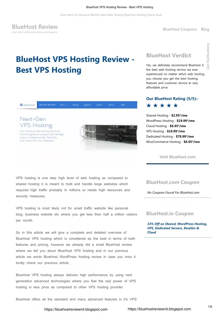 bluehost vps hosting review best vps hosting
