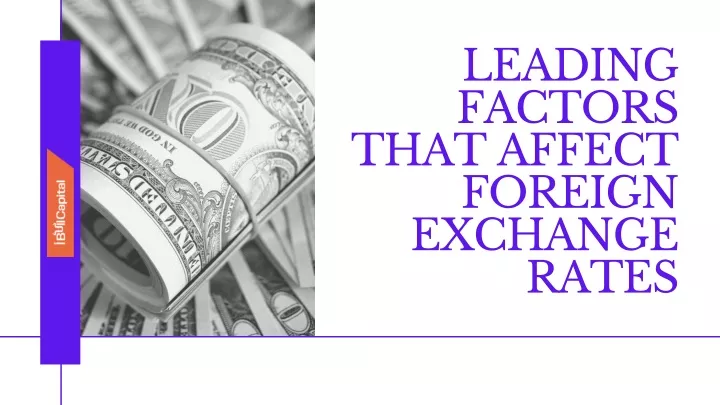 leading factors that affect foreign exchange