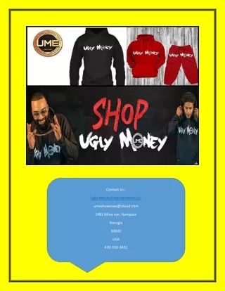 Shop ugly money merchandise in USA | Uglymoneyentertainment.com