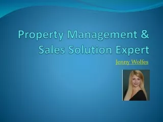 Property Management & Sales Solution Expert