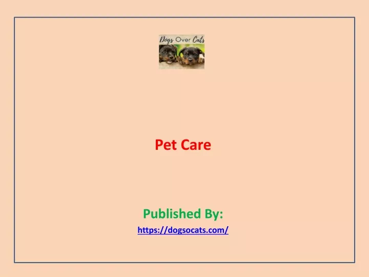 pet care published by https dogsocats com
