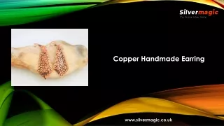 copper handmade earring
