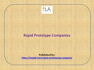 Rapid Prototype Companies