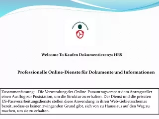 Professionelle Online-Dienste für Dokumente und Informationen
