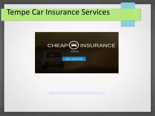 Tempe Car Insurance Services