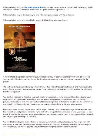 video marketing is a great get more information