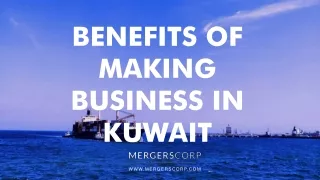 benefits of making business in kuwait