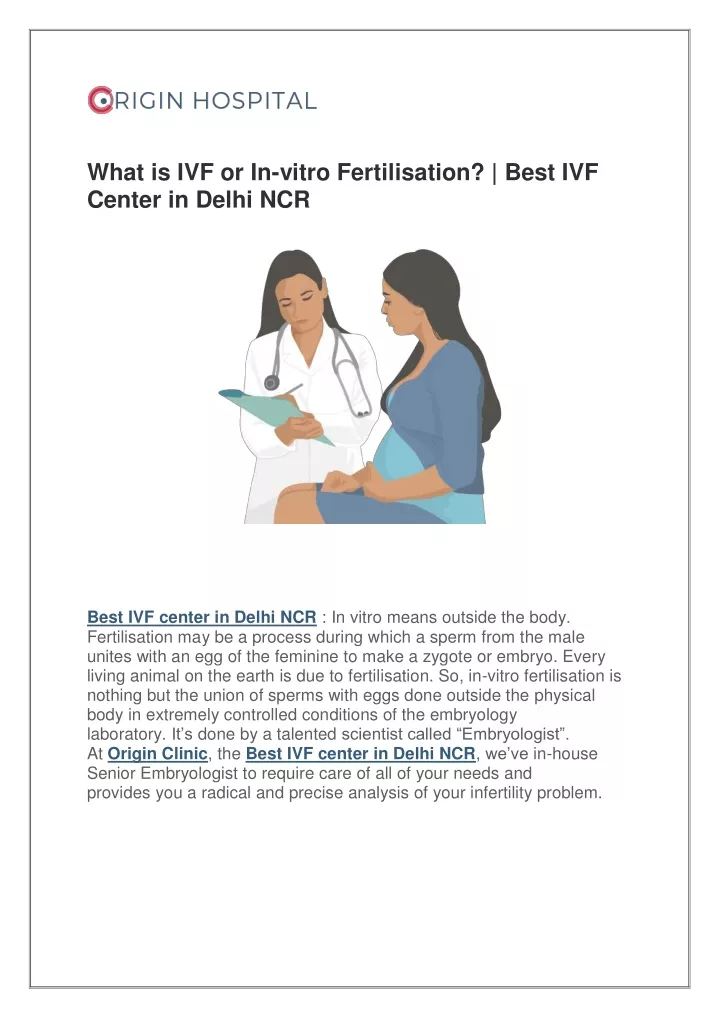what is ivf or in vitro fertilisation best