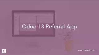 Odoo 13 Referral App