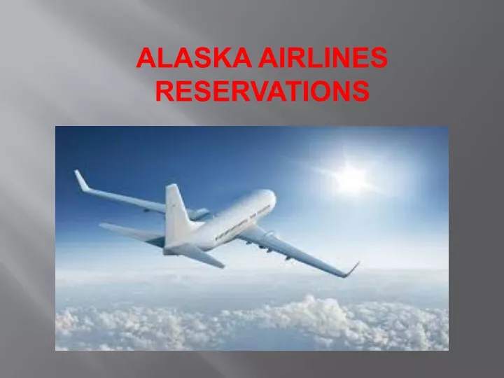alaska airlines reservations