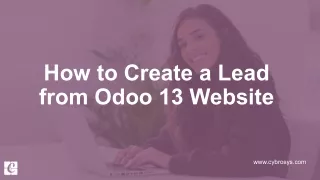 how to create a lead from odoo 13 website