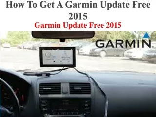 how to get a garmin update free 2015