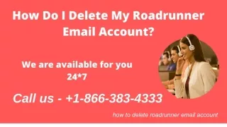 How to Delete Roadrunner Email Account |  1-866-383-4333