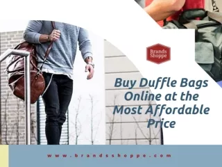 Buy Duffle Bags Online at the Most Affordable Price