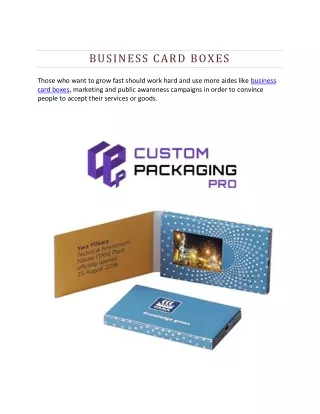business card boxes