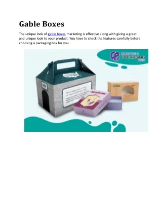 gable boxes