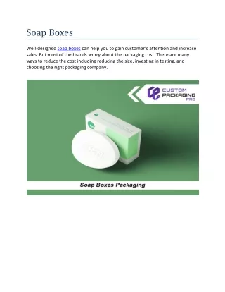 soap boxes