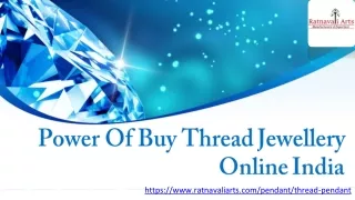 Power Of Buy Thread Jewellery Online India